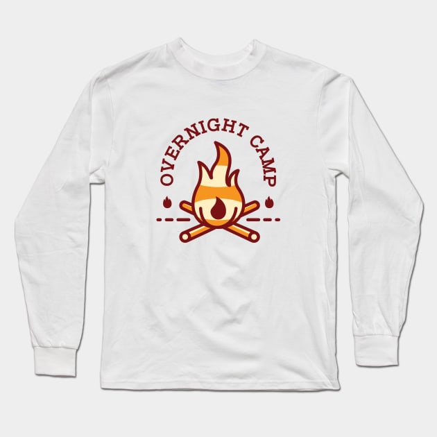 Overnight Camp Long Sleeve T-Shirt by VEKTORKITA